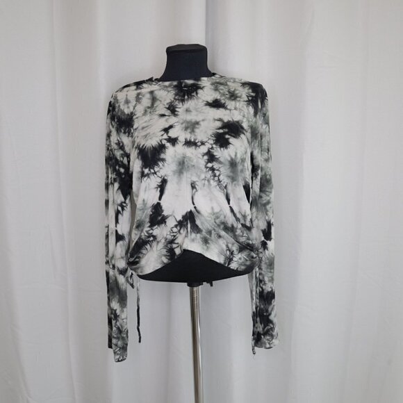 Young Fabulous and Broke Tie Dye Cropped Crewneck Top Sz M - Picture 2 of 7